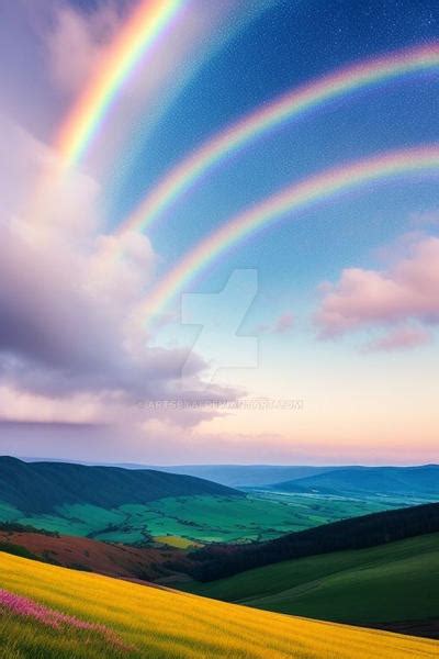 Triple Rainbow by ArtsByAI on DeviantArt