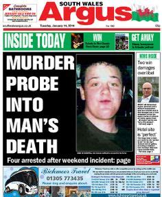 South Wales Argus Front Picture Released Of Dead Man At Centre