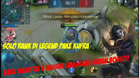 Solo Rank Legend Pake Kufra Auto Tuing Tuing Youtube