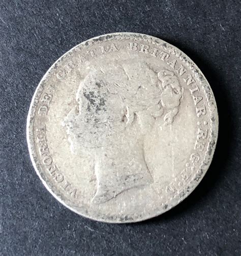 Queen Victoria Shilling Silver Km Highly