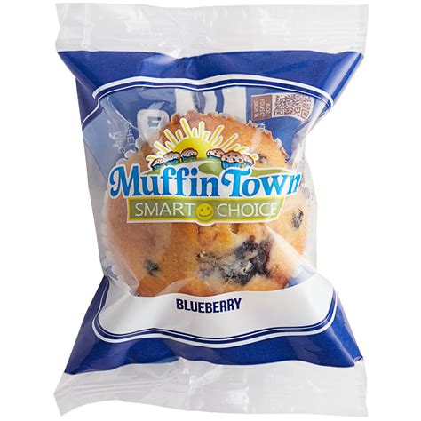 Muffin Town Smart Choice 2 Oz Individually Wrapped Blueberry Muffin