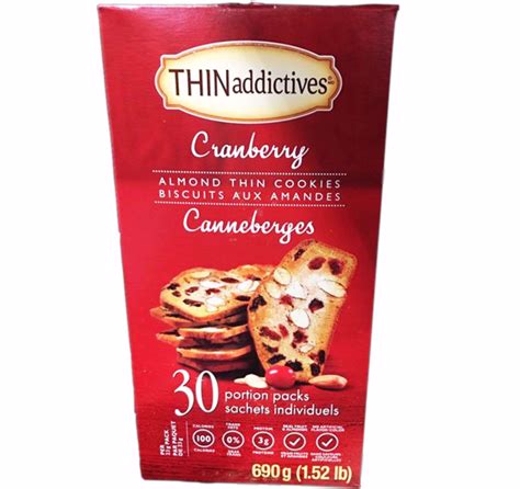 CC Mall 大溫寄物平台| Thinaddictives Cranberry Almond Thins 690g