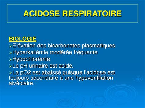 PPT TROUBLES DE L EQUILIBRE ACIDO BASIQUE PowerPoint Presentation