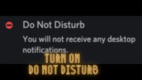 Why You Should Turn On DO NOT DISTURB In Discord YouTube