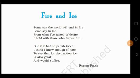 fire and ice poem analysis | Sitedoct.org