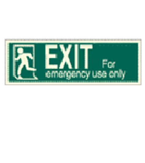 Impa 334411 Direction Sign Pv Exit Running Man Right