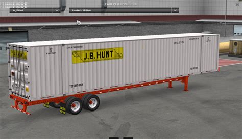 16 53-FOOT CONTAINERS TRAILER MOD - ATS Mod | American Truck Simulator Mod