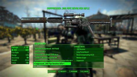 Blacked Out Pipe Revolver Sniper At Fallout 4 Nexus Mods And Community