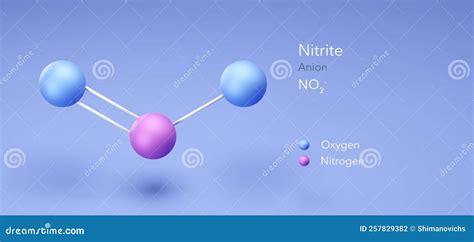 Nitrite Anion, Chemical Structure. Nitrite Salts Are Used In The Curing Of Meat. Skeletal ...