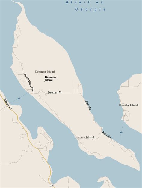 Denman Island Map, British Columbia - Listings Canada