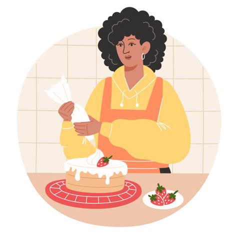 70 African American Woman Bakery Stock Illustrations Royalty Free