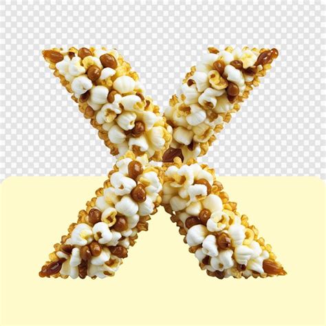 Premium Psd 3d Popcorn Letter Set