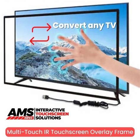 AMS 65 Inch Infrared IR Touch Screen Overlay For Semi Outdoor Type