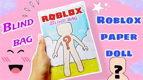 Paper Diy 🎀 Roblox Paper Doll Blind Bag Paper Asmr Youtube