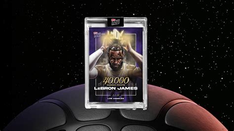 Topps Now Celebra I 40K Punti Di LeBron James Con Una Card Spaziale