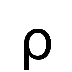 apl functional symbol rho (U+2374) @ Graphemica