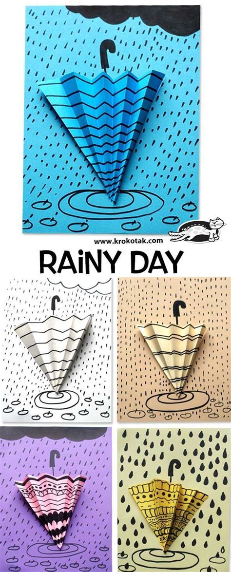 Rainy Day Spring Craft For Kids Elementary Art Projects Art Lessons