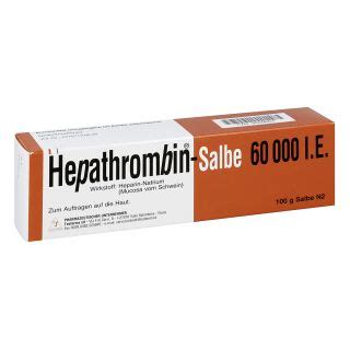 Hepathrombin Salbe Online Kaufen G Nstig Bei Apo