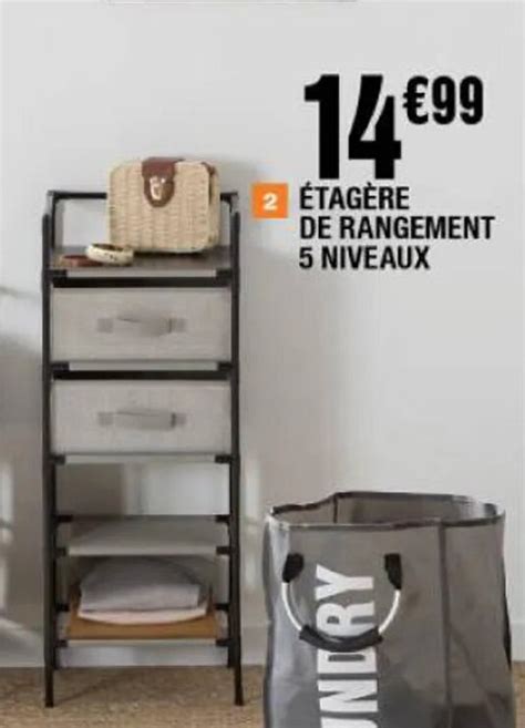 Promo Tag Re De Rangement Niveaux Chez La Foir Fouille