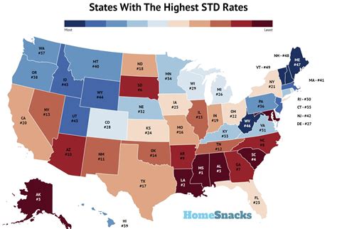 STD Rates By State In The United States For 2023 | HomeSnacks