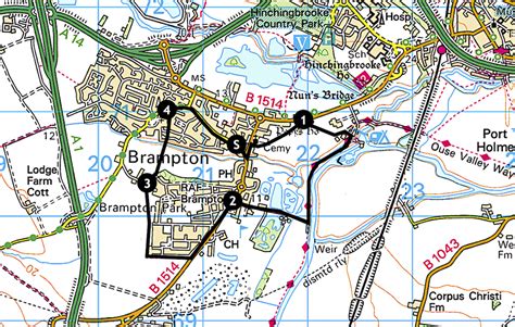 Cambridgeshire Walks Brampton Circular Walk