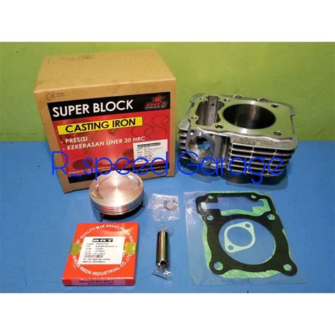 Jual BLOK CAST IRON FORGED PISTON BRT CRF VERZA NEW MEGAPRO 150