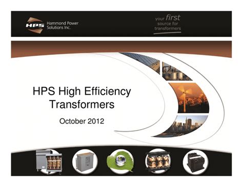 HPS High Efficiency Transformers