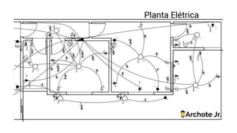 Planta Baixa Residencial Eletrica Braincp