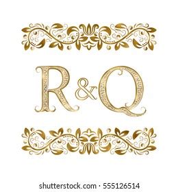 O R Vintage Initials Logo Symbol Stock Vector Royalty Free