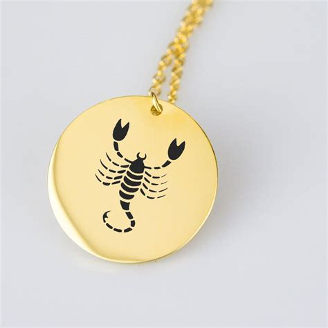 Scorpio Star Sign Symbol Pendant Scorpio Pendants Stainless Steel