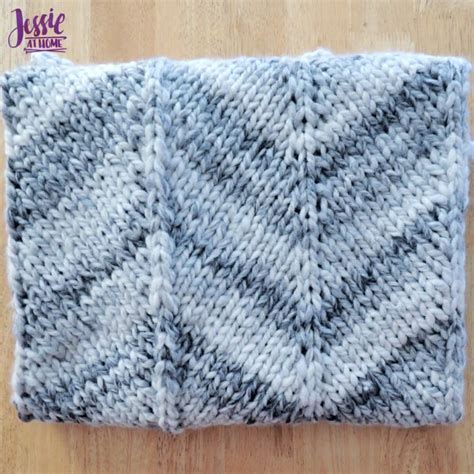 Chunky Chevron Fast Knit Baby Blanket Jessie At Home