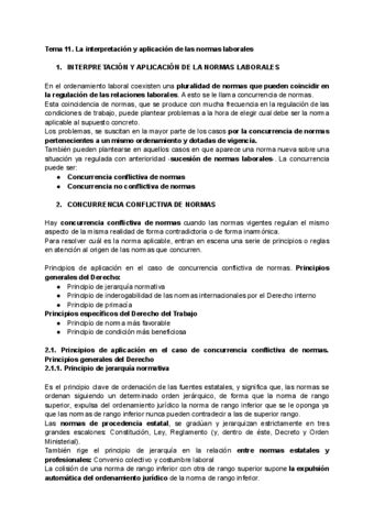 T11 La Interpretacion Y Aplicacion De Las Normas Laborales Pdf