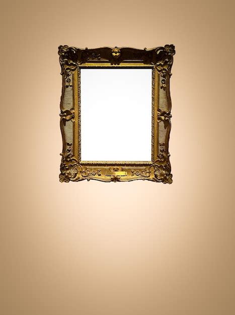 Premium Photo Antique Art Fair Gallery Frame On Beige Wall At Auction