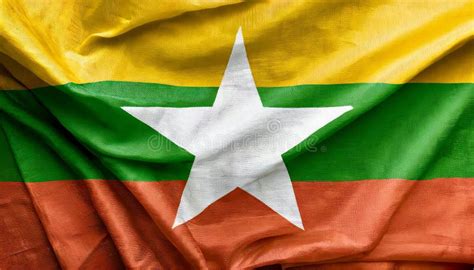 Flag Of Myanmar Burma Stock Illustration Illustration Of Travel