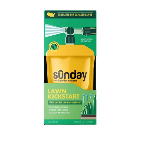 Sunday Lawn Kickstart 42 3 Fl Oz 5 000 Sq Ft Liquid Lawn Fertilizer Fb4149 The Home Depot