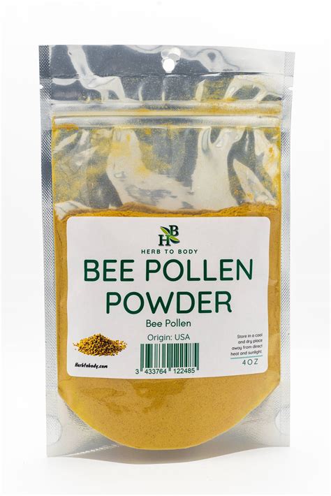 Bee Pollen Powder 4oz Herb To Body