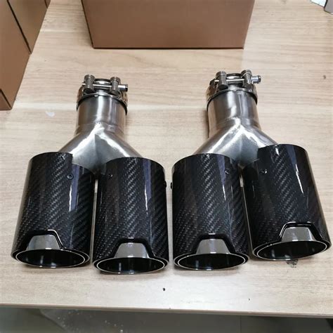 Carbon Fiber Exhaust Tips For BMW G42 G20 G21