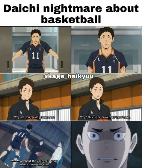 Daichi Nightmare Haikyuu Haikyuu Funny Haikyuu Anime