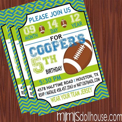 Football Birthday Invitations – gangcraft.net