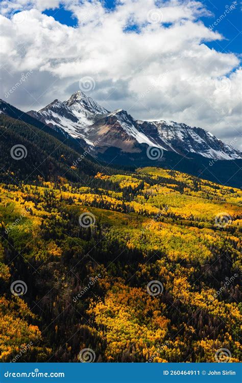 Autumn In The San Juan Mountains Near Telluride Colorado Stock Image