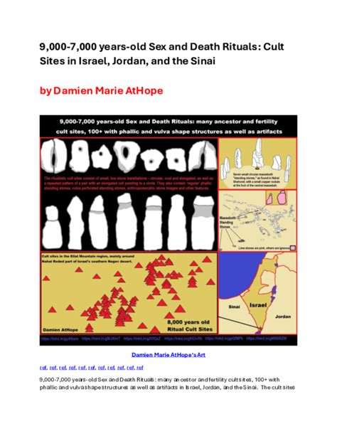 Pdf 9000 7000 Years Old Sex And Death Rituals Cult Sites In Israel