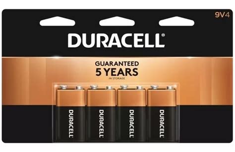 Pila 9 Voltios 9v Cuadrada Alcalina Duracell 6lr61 Mn1604 4u Mercadolibre