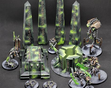 Necro Space Robots Terrain Set Tomb Crypt Pillars Generator 28mm Hammer