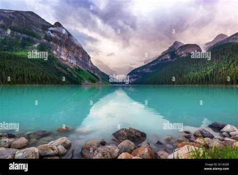 Lake Louise In Banff National Park Alberta Rocky Mountains Canada