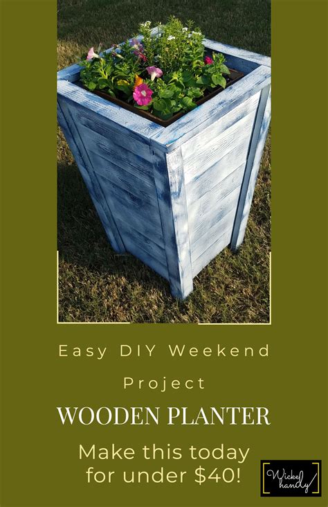 Diy Wooden Planter Diy Wooden Planters Wooden Garden Planters Wooden Planters