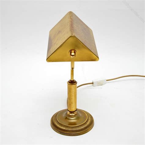 Antiques Atlas Vintage Solid Brass Bankers Desk Lamp