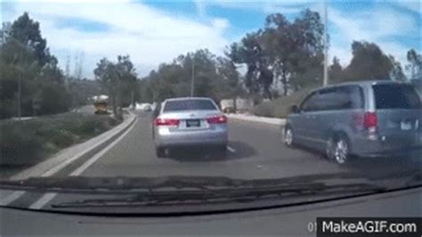 Woman Jumps Out Of Moving Car | California on Make a GIF