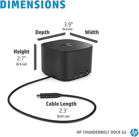 Hp Thunderbolt Dock 120w G2 2uk37aaaba Docking Station Port Replicator