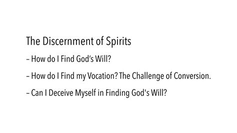 Mark Lewis Sj The Discernment Of Spirits Youtube