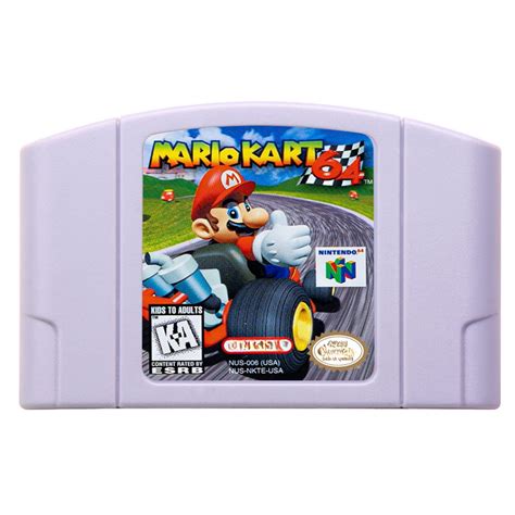 Mario Kart 64 N64 Game Cartridge Card for Console - US NTSC Version ...